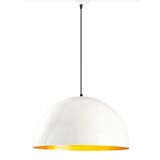 Mylights Modern Parlak Beyaz İçi Altın Metal Sarkıt Avize 40 Cm En E27 Dylu