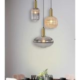 Mylights Modern Sarkıt Avize Bal ve Füme Cam Rustik Vintage Salon Avize Otel AVM Ofis Restaurant Kafe Mutfak Adası Masaüstü Oturma Odası Salon(Cam renkleri mevcut) - Eskitme