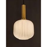Mylights Opal beyaz Sarkıt Avize 20CM (cam çapı)Mat gold altın Eskitme kaplama tekli yatak başı sarkıt Spor Tekli koridor avize Yatakbaşı sarkıt oturm odası hol salon avize - Renkli