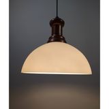 Mylights Opal Camlı Mutfak Yatak Odası Salon Koridor Genç Odası Sarkıt Avize 30 cm - Ahşap - 1