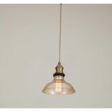 Mylights Retro Bal Cam Tekli Rustik Avize 23 cm - Ahşap - 1