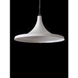 Mylights Retro Beyaz İçi Beyaz Metal Sarkıt 36 Cm