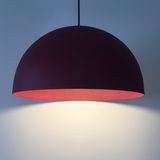 Mylights Retro Bordo İçi Bordo Metal Sarkıt Avize 40 Cm En