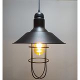 Mylights Retro Eustik Kafes Tekli Sarkıt Avize - Ahşap - 1
