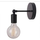 Mylights Retro Mafsalı Mat Siyah Duvar Lambası Aplik Hareketli Aplik