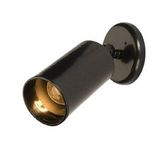 Mylights Retro Mafsalı Parlak Siyah Led Aplik Led Spot Ampul Dahildir Günışığı