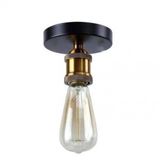 Mylights Retro Mat Gold 10 cm Metal Tavan Avize Armatür Aplik