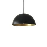 Mylights Retro Mat Siyah İçi Gold Metal Sarkıt Avize Retro Sarkıt 40 Cm