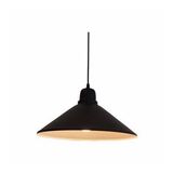 Mylights Retro Metal Sarkıt Avize 37 Cm Siyah İçi Beyaz