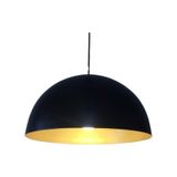 Mylights Retro Metal Sarkıt Avize Siyah İçi Altın 40 Cm