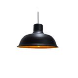 Mylights Retro Metal Sarkıt Avize Siyah İçi Altın