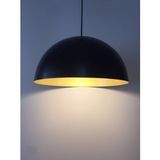 Mylights Retro Metal Ssarkıt Avize Siyah İçi Sarı 40 Cm