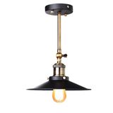 Mylights Retro Metal Vintiga Mafsalı Hareketli Avize Beyaz Başlık En 22 Cm