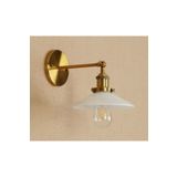 Mylights Retro Rustik Eskitme Gövdde Beyaz Metal Başlık Duvar Mafsalı Harekli Başlık Aplik