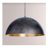 Mylights Retro Rustik Gri Fırcalanmış Vintage Metal Sarkıtavize 40 Cm