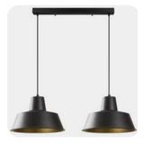 Mylights Retro Rustik İkili Masa Üsütü Sarkıt Avize 60 Cm Kasa
