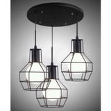 Mylights Retro Rustik Kafes Üçlü Sakıt Avize