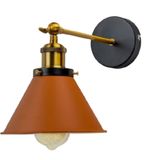 Mylights Retro Rustik Kahve Başlıklı Hareketli Konik Aplik Duvar Lambası