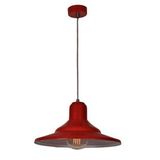 Mylights Retro Rustik Kırmızı İçi Beyaz Betal Sarkıt Avize