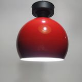 Mylights Retro Rustik Kırmızı Plofonyer Tavan Avize Armatür 20 Cm En