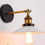 Mylights Retro Rustik Mafsalı Beyaz Başlıklı Aplik