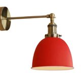 Mylights Retro Rustik Mafsalı Hareketli Kırmızı Duvar Lambası Aplik