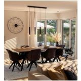 Mylights Retro Rustik Masa Üsüt Dörtlü Vintage Metal Sarkıt Avize 60 Cm En