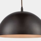 Mylights Retro Rustik Metal Sarkıt Avize 30 Cm Mat Siyah İçi Beyaz
