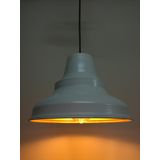 Mylights Retro Rustik Metal Sarkıt Avize Beyaz İçi Altın