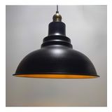 Mylights Retro Rustik Metal Sarkıt Avize Eskitme Duylu Siyah İçi Altın