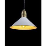 Mylights Retro Rustik Metal Sarkıt Avize Huni Avize Beyaz Ve Eskitme