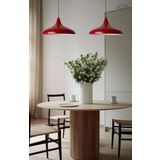 Mylights Retro Rustik Metal Sarkıt Avize Kırmızı 35 Cm Çap Tek Fiyatıdır