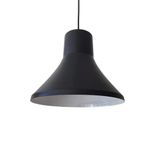 Mylights Retro Rustik Metal Sarkıt Avize Mat Siyah İçi Beyaz