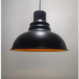 Mylights Retro Rustik Metal Sarkıt Avize Siyah İçi Bakır