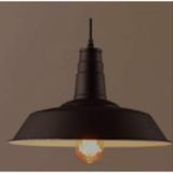 Mylights Retro Rustik Metal Sarkıt Avize Siyah İçi Beyaz