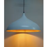 Mylights Retro Rustik Metal Sarkıt Beyaz İçi Altın Avize 43 Cm