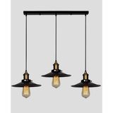 Mylights Retro Rustik Metal Sarkıt Masa Üsüt Sıralı Avize - Ahşap - 1