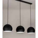 Mylights Retro Rustik Metal Sarkıt Üçlü Masa Üsütü Sıralı Küre 60 cm Taban - Siyah - 3