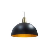 Mylights Retro Rustik Metalsarkıt Avize Siyah Içi Altın 40 cm En MYL002392 - 1