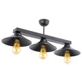 Mylights Retro Rustik Sıralı Avize Üçlü Metal Avize