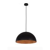 Mylights Retro Rustik Siyah Içi Bakır Metal Sarkıt Avize 40 cm