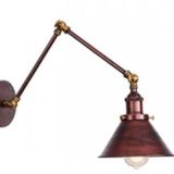 Mylights Retro Rustik Üç Mafsalı Bakır Eskitme Akrobat Aplik Duvar Lambası
