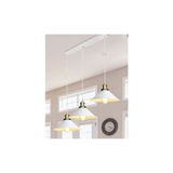 Mylights Retro Rustik Üçlü Avize Sıralı Masa Üstü Avize Sarkıt Beyaz Metal Avize 0 cm En - 3