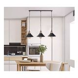 Mylights Retro Rustik Üçlü Masa Üstü Sıralı Avize 60Cm En