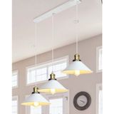 Mylights Retro Rustik Üçlü Sarkıt Sıralı Avize 60 cm En Masa Üstü - Ahşap - 1