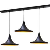 Mylights Retro Rustik Vintaeg Metal Sarkıt Üçlü Masa Üsüt Sarkıt Avize - Ahşap - 1