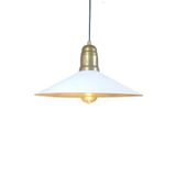 Mylights Retro Rustik Vintage Beyaz Metal Sarkıtavize 40 Cm En