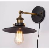Mylights Retro Rustik Vintage Kablolu Fişli Aplik Yatak Başı Okumalambası Gece Lambası Aplik