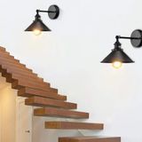 Mylights Retro Rustik Vintage Mat Siyah Aplik Mafslı Duvar Lambası Tek Fiyatıdır