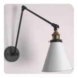 Mylights Retro Rustik Vintage Metal Akrobatik Aplik Okuma Lambası